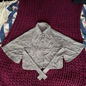 Tweed lightweight cape by indie designer Playin’ in size S/M - OOAK!